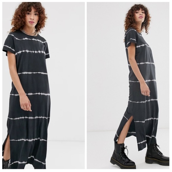 Anthropologie Dresses & Skirts - Anthropologie Tie Die Maxi Dress Black/ White